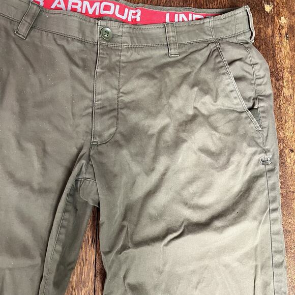 Under Armor Army Green Cargo Pants Size 40w 30L - Picture 1 of 13